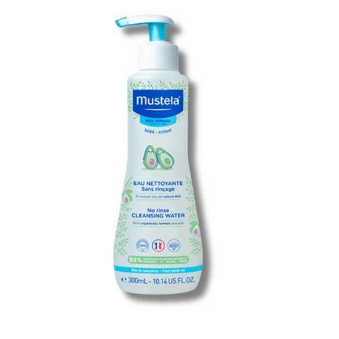 Очищаюча вода для тіла та обличчя - Mustela Cleansing Water No-Rinsing With Avocado 110199 фото